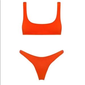 Orange/Red Triangl Bikini